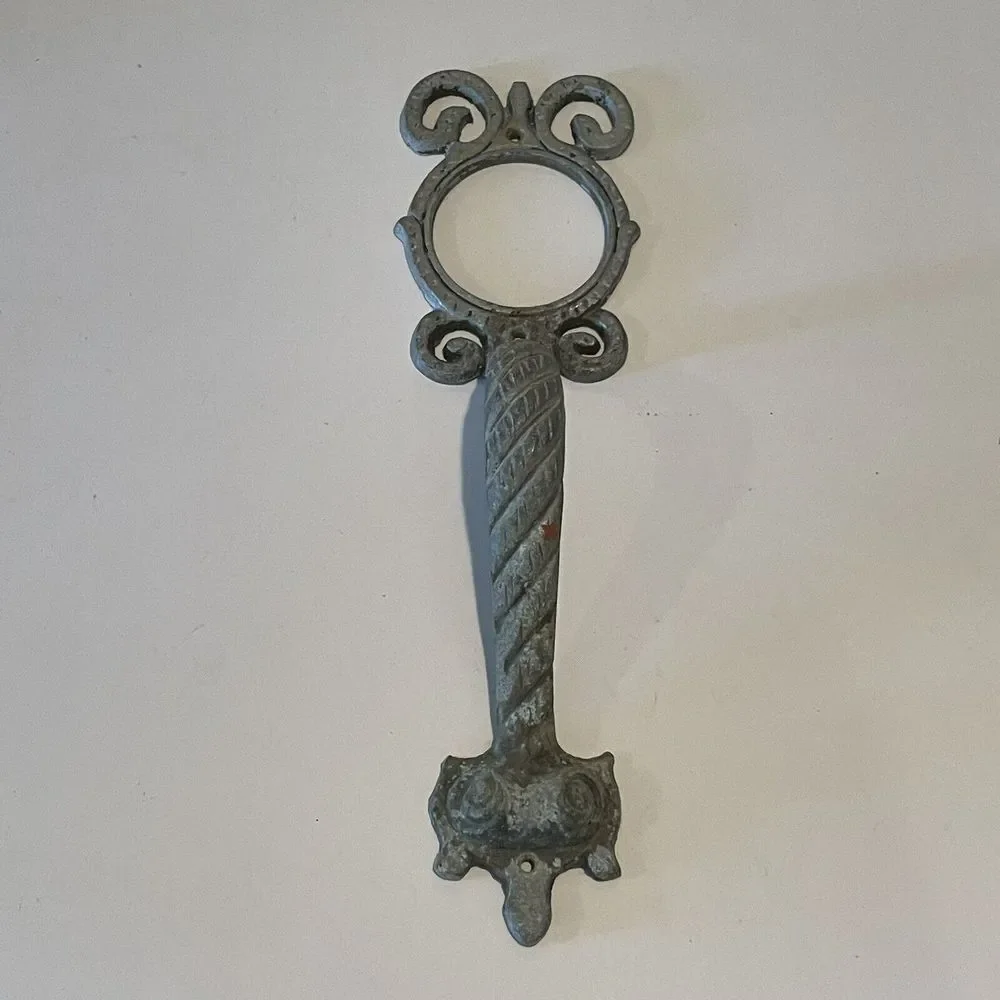Vintage‎ Aluminum Ornate Door Handles Art Deco Mid-Century 12